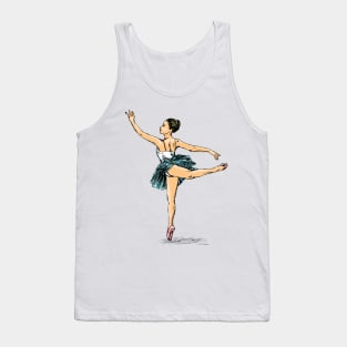 Ballerina Print Tank Top